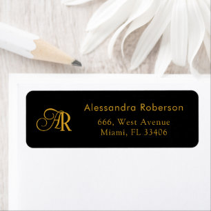 Elegant black and gold colour