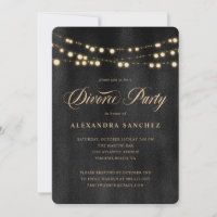Elegant Black and Gold Divorce Party 