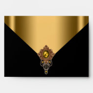 Elegant Black and Gold Envelopes