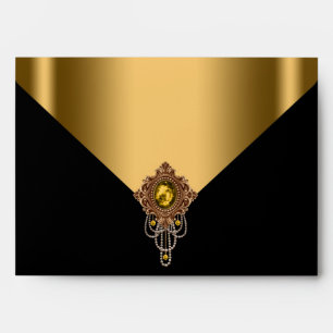 Elegant Black and Gold Envelopes