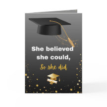 Elegant Black and Gold Graduation
