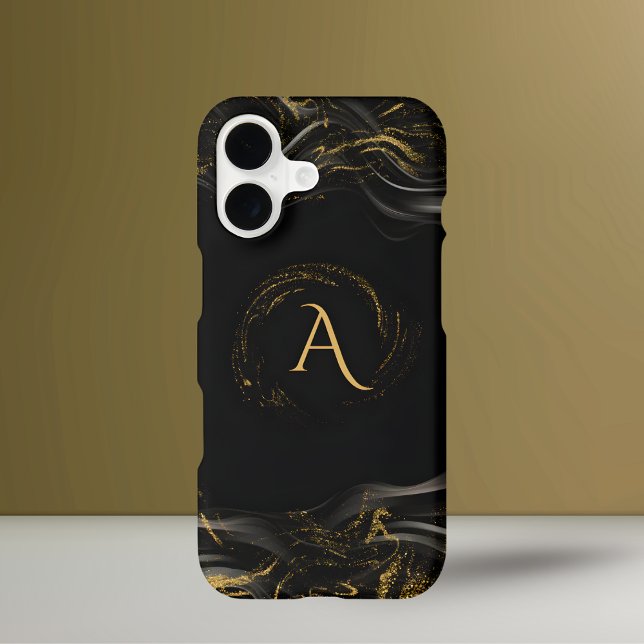 Elegant Black and Gold Luxury Monogram (Créateur téléchargé)