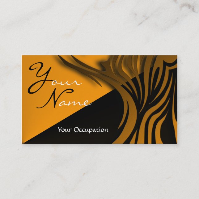 Elegant Black and Gold Monogram Card (Front)