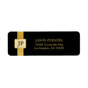 Elegant Black and Gold Professional