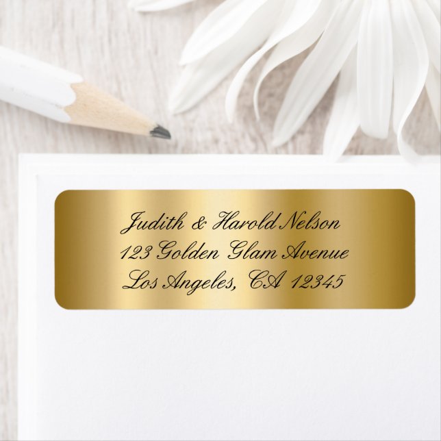 Elegant Black and Gold Shimmer Ombre Foil (Insitu)