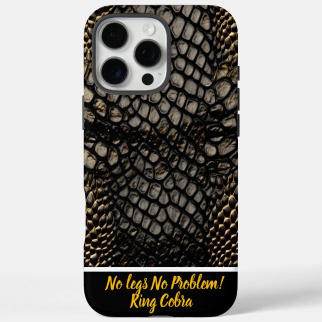 Elegant black and gold skin of a poisonous snake Case-Mate iPhone case (Back)