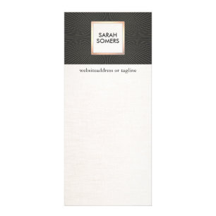 Elegant Black and Gold Stylish Modern Vintage Rack Card