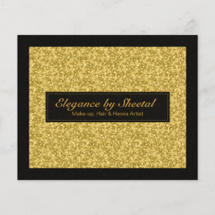 Elegant Black And Gold Tones Glitter & Sparkles Flyer
