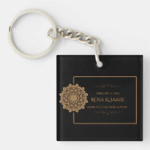 Elegant Black and Gold Wedding Party