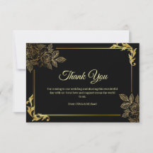 Elegant Black and Gold Wedding 