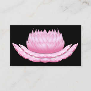 Elegant black and gold yoga business card