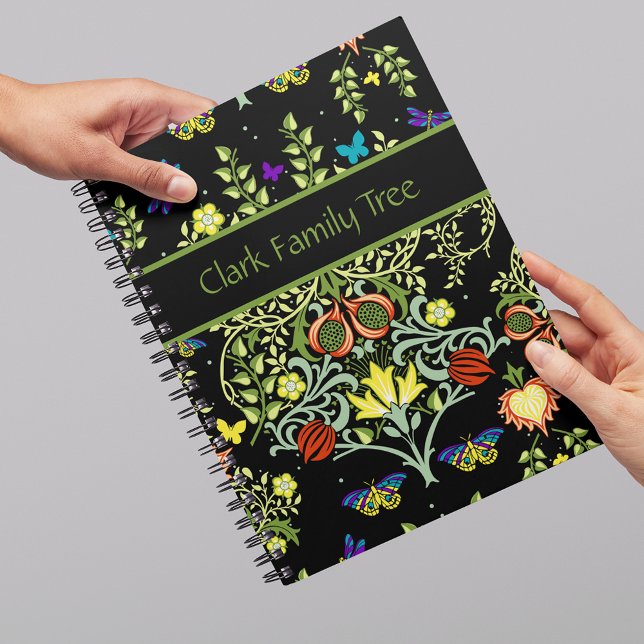 Elegant Black And Green Family Tree Notebook (Creator Uploaded)