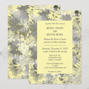 Elegant Black and Grey Invitation
