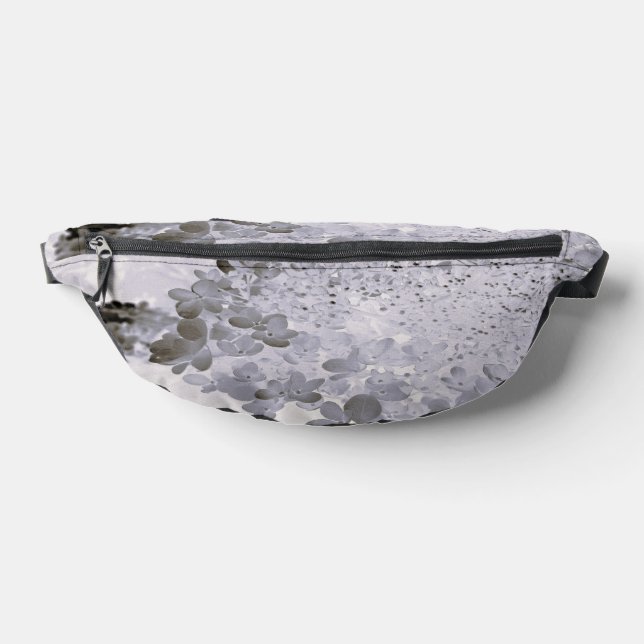 Elegant Black and Grey Limelight Hydrangea Fanny Pack (Lay Down)