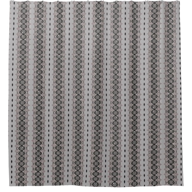 Elegant Black and Grey Ornamental Pattern (Front)