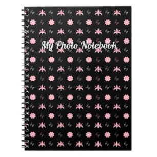 Elegant Black and Pink Design Notebook