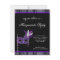 Elegant Black and Purple Masquerade Party