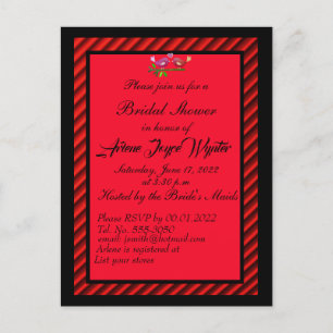 Elegant Black and Red Invitation