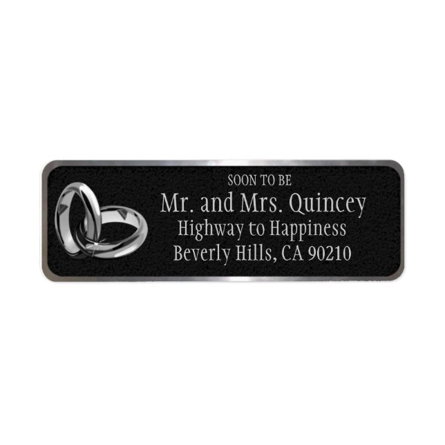 Elegant Black and Silver Wedding (Front)
