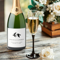 Elegant Black and White Birds of a Feather Wedding