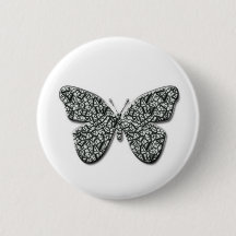 Elegant Black And White  Butterfly