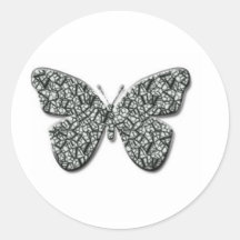 Elegant Black And White  Butterfly