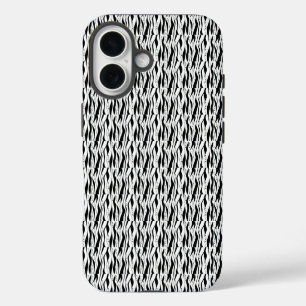 Elegant Black and White iPhone 16 Case