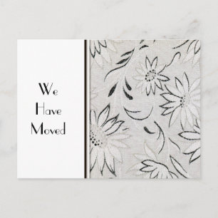 Elegant Black and White Change of Address Template