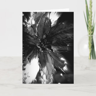 Elegant black and white Christmas card
