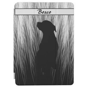 Elegant Black and White Feather Silhouette   iPad Air Cover
