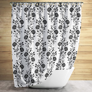 Elegant Black And White Floral Pattern