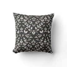 Elegant Black and White Floral Pattern