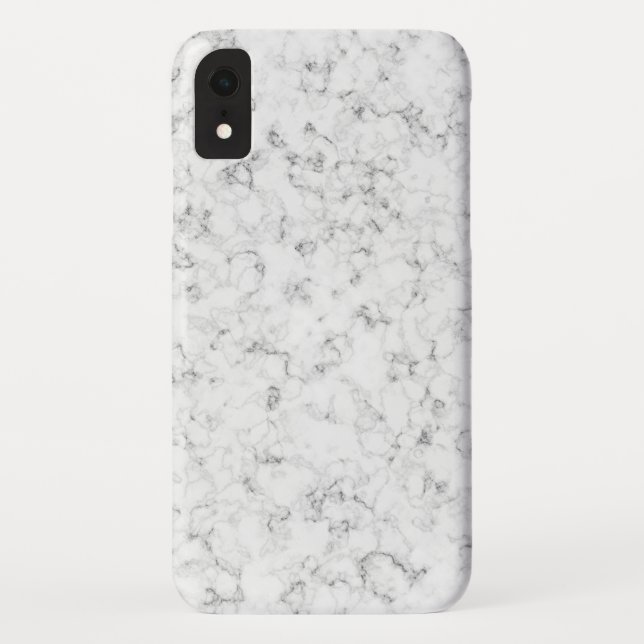Elegant Black and White Marble Case-Mate iPhone Case (Back)