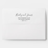 Elegant Black and White Modern Wedding