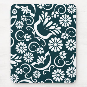 Elegant black and white mousepad