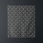 Elegant black and white ornament in art Deco style Tapestry<br><div class="desc">Elegant black and white ornament in art Deco style. A classic combination of black and white.</div>