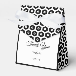 Elegant Black and White Party Favour Box