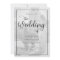Elegant Black And White Photo Invitation
