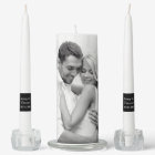 Elegant Black and White Photo Wedding