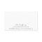 Elegant Black and White Script Font Business Card