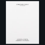 Elegant Black And White Simple Template Modern Letterhead<br><div class="desc">Elegant Black And White Simple Template Modern Letterhead.</div>