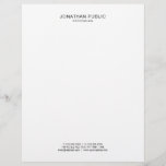 Elegant Black And White Simple Template Modern Letterhead<br><div class="desc">Elegant Black And White Simple Template Modern Letterhead.</div>