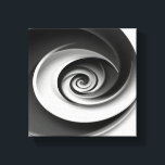 Elegant Black and White Spiral Abstract Design,  Canvas Print<br><div class="desc">Add a touch of sophistication to your space with this elegant black and white spiral abstract design, featuring a captivating hypnotic effect. The perfect combination of modern minimalist art and optical illusion, ideal for enhancing home decor, canvas prints, posters, and more. This design brings a sense of depth and movement,...</div>