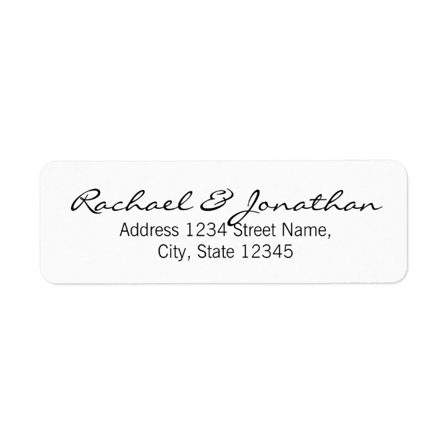 Elegant Black and White Wedding (Front)