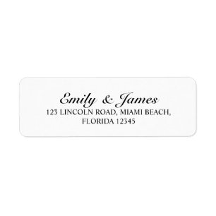 Elegant Black and White Wedding