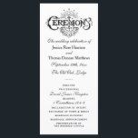 Elegant Black And White Wedding Ceremony Programs<br><div class="desc">Elegant Black And White Wedding Ceremony Programs.</div>