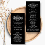 Elegant Black And White Wedding Ceremony Programs<br><div class="desc">Elegant Black And White Wedding Ceremony Programs.</div>