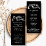Elegant Black And White Wedding Ceremony Programs<br><div class="desc">Elegant Black And White Wedding Ceremony Programs.</div>