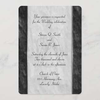Elegant Black and White Wedding Invitations