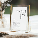 Elegant Black and White Wedding Table Numbers<br><div class="desc">Elegant white and black table numbers. Create as many as you need.</div>